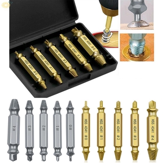 Screw Extractor Drill Bit Screw Extractor Drill Bit Set Gold/Silver Damaged Take Out Broken Screw Bolt Remover