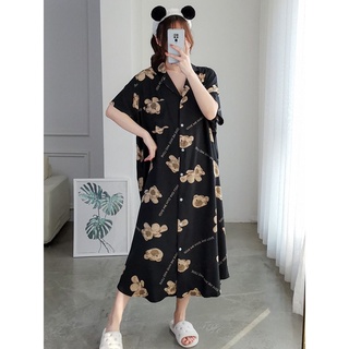 Đồ ngủ tay ngắn oversize cho nữ (40-150kg)