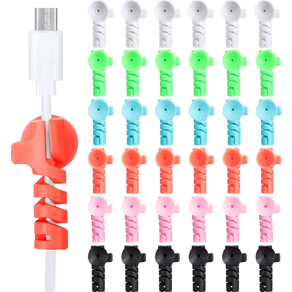 Phụ Kiện Silicone Có Giác Hút Bảo Vệ Đầu Dây Cáp Sạc Tiện Dụng