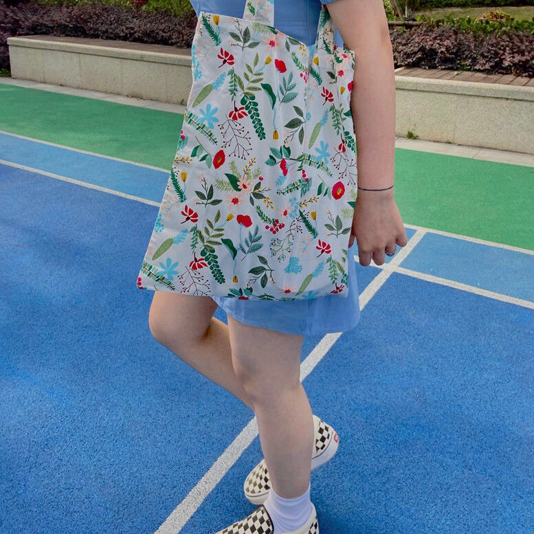 Túi Tote Đeo Chéo Họa Tiết Hoa Nhí Phong Cách Retro Vintage