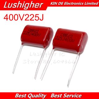 Bộ 10 tụ điện 400v225j 2.2uf pitch 20mm 225j400v 225j 225 400v 2200pf cbb