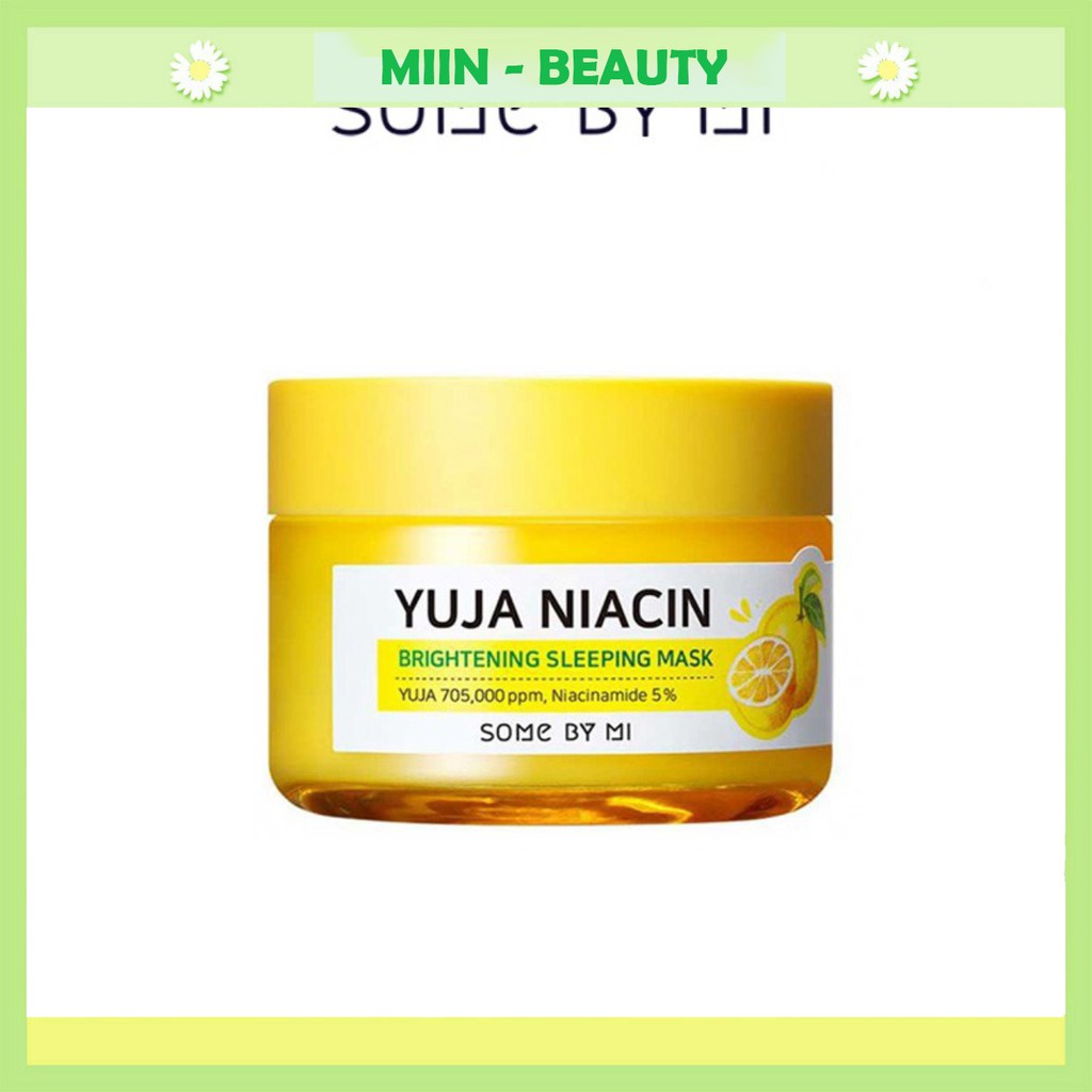 Mặt nạ ngủ dưỡng trắng Some By Mi Yuja Niacin 30 Days Miracle Brightening Sleeping Mask 60g BSM9