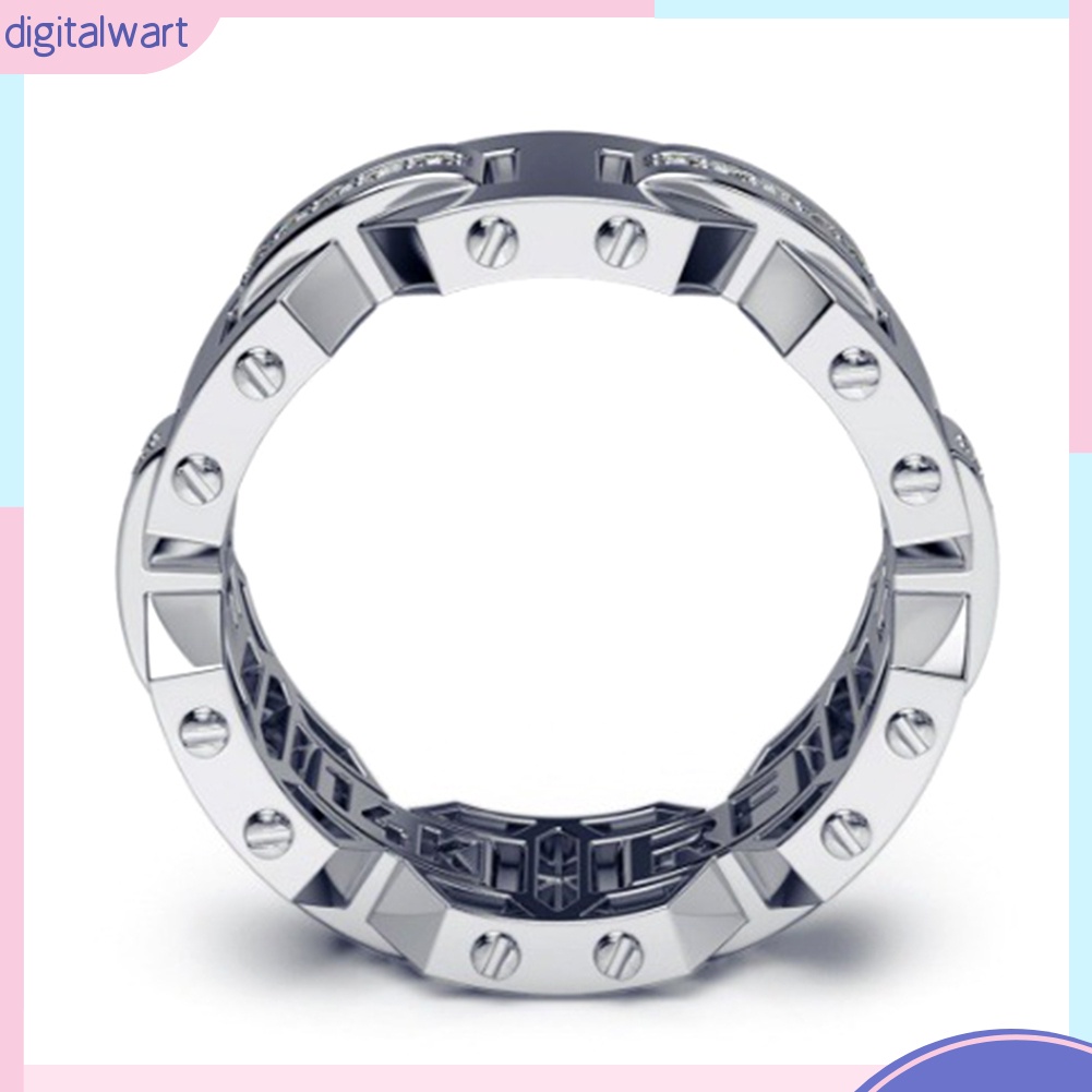 Nhẫn đính đá lấp lánh cho nam và nữ