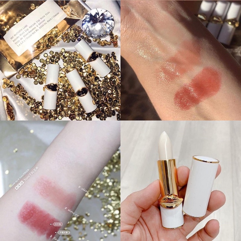 Set 3 thỏi son lì / son dưỡng PAT MCGRATH MINI GUILTY PLEASURES LIP TRIO