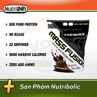 [+ Quà] Sữa Tăng Cân Tăng Cơ Nutrabolics Mass Fusion 12lbs - Chính Hãng 100%