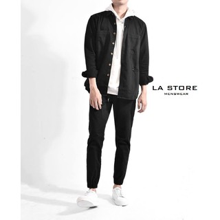 Áo khoác/Sơmi denim đen