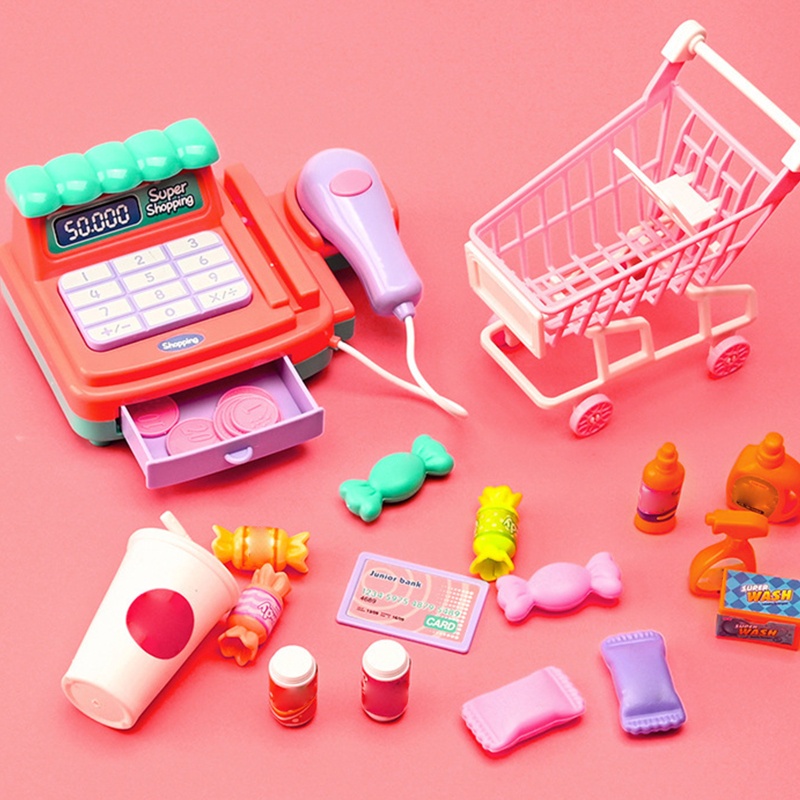 Bộ Đồ Chơi Tính Tiền Sử Dụng Được 18 Món Cho Trẻ Từ 3-6 Tuổi