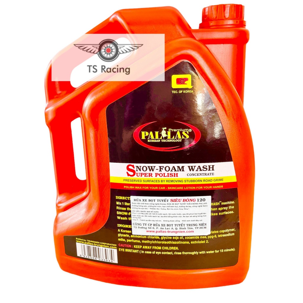 NƯỚC RỬA XE BỌT TUYẾT PALLAS 6L Chính Hãng