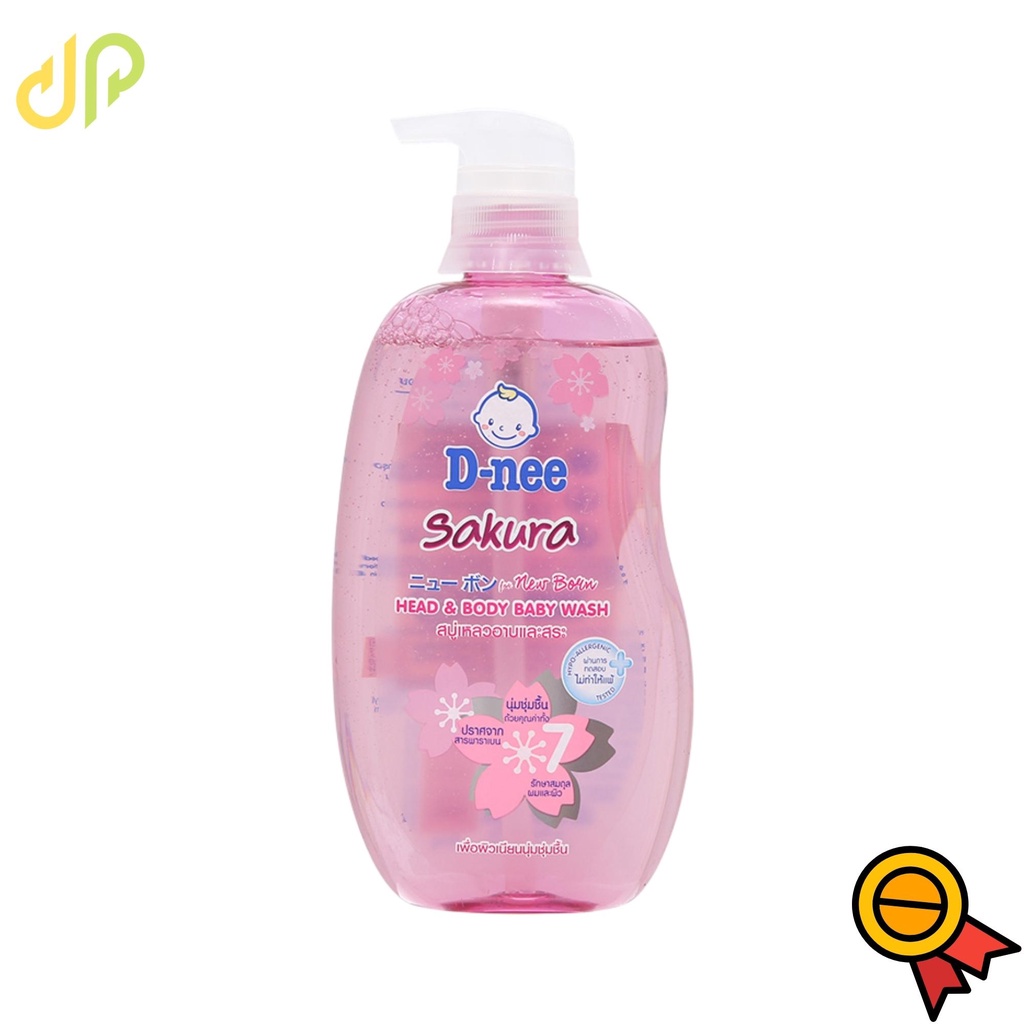 Sữa tắm gội toàn thân Dnee cho bé chai 380ml