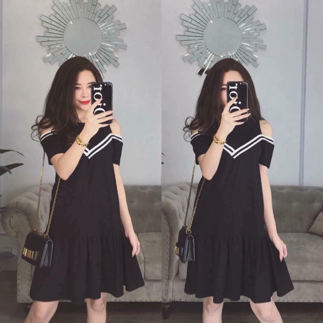💥💥💥 ĐẦM ĐEN KHUYẾT VAI💥💥💥