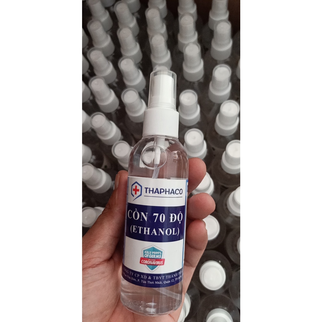 CỒN 70 ĐỘ SÁT KHUẨN, RỬA TAY LOẠI BÌNH XỊT 100ML MiNi TIỆN LỢI