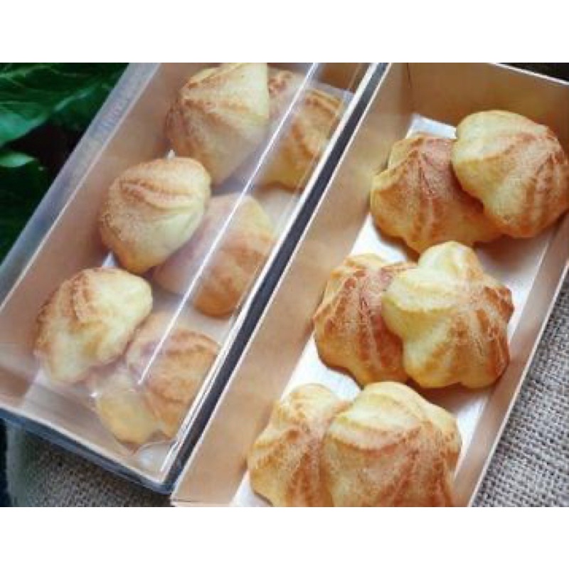 100 Hộp chữ nhật nắp trong E1985 đựng bánh bông lan, sandwich 19.5x9
