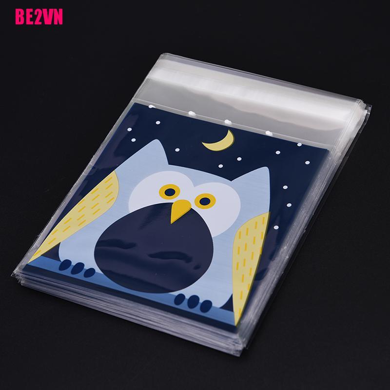 Set 100 Túi Nhựa Đựng Bánh Kẹo In Hình Động Vật Dễ Thương Xinh Xắn | BigBuy360 - bigbuy360.vn