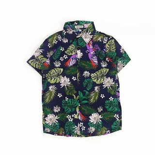 Áo Sơ Mi Hawaii Chim Vẹt Đen (Ảnh THẬT)