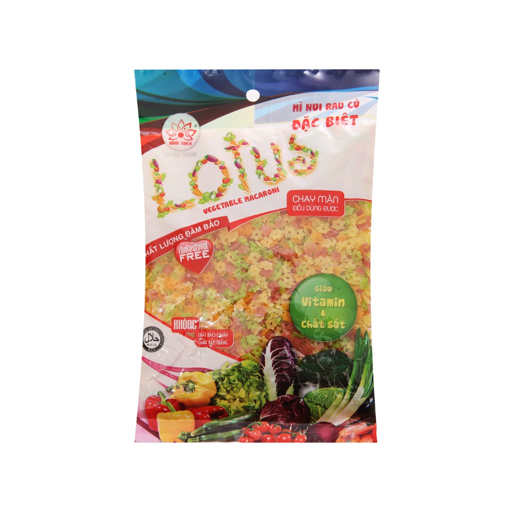 Nui rau củ hình sao Lotus gói 200g