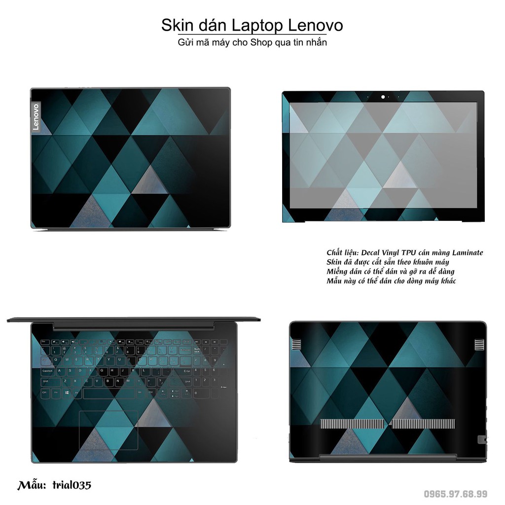 Skin dán Laptop Lenovo in hình Đa giác _nhiều mẫu 6 (inbox mã máy cho Shop)