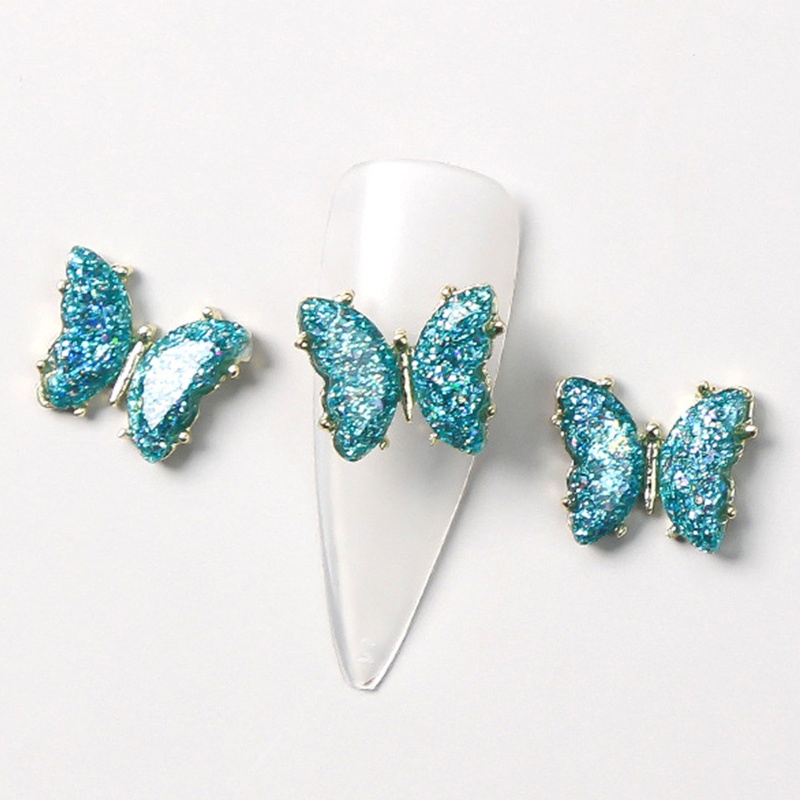 Bộ 5 Phụ Kiện Đính Trang Trí Móng Tay Lấp Lánh Sang Trọng