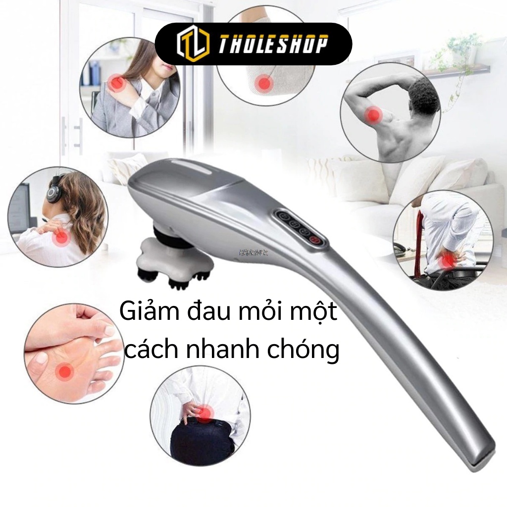 Máy Massage Cầm Tay - Máy Đấm Lưng Yichang 5 Đầu Không Dây Xoa Bóp Toàn Thân 7983