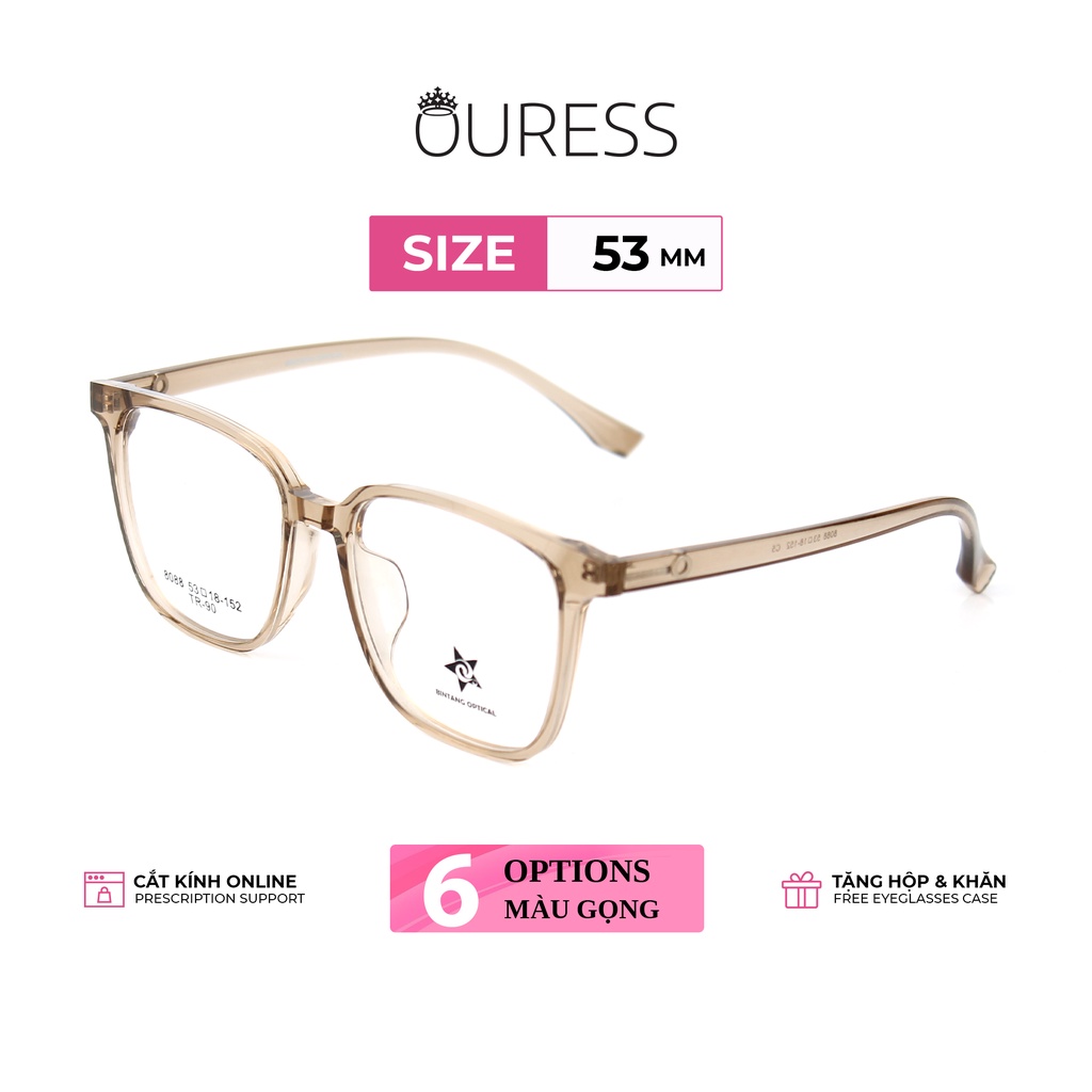 Gọng kính nhựa cao cấp nhẹ bền hợp thời trang OURESS - 8088