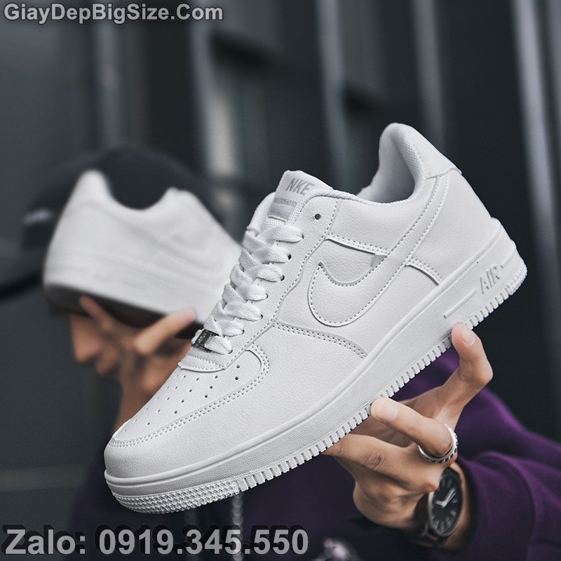 Giày sneaker da bò giày thể thao big size cỡ lớn EU:45-46 cho nam chân to