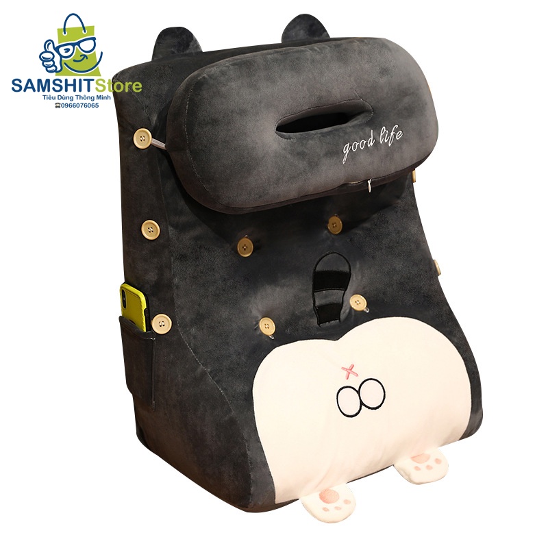 Gối Tựa Lưng Đầu Giường, Đệm Lưng Tatami Phong Cách Nhật Bản 3 Cấp Độ Cho Phòng Ngủ, Sofa, Văn Phòng - GTL24