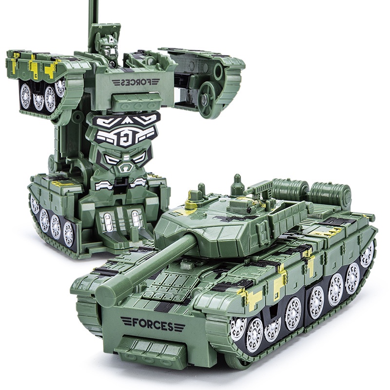Đồ chơi trẻ em xe tăng biến hình, ô tô biến hình, máy bay biến hình, robot tự động đồ chơi cho bé ANDATOY AD1159