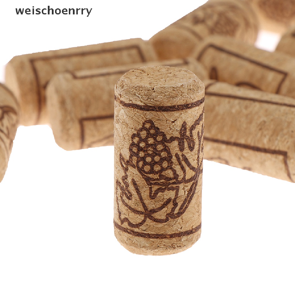 Set 10 nút bần đậy chai rượu bằng gỗ