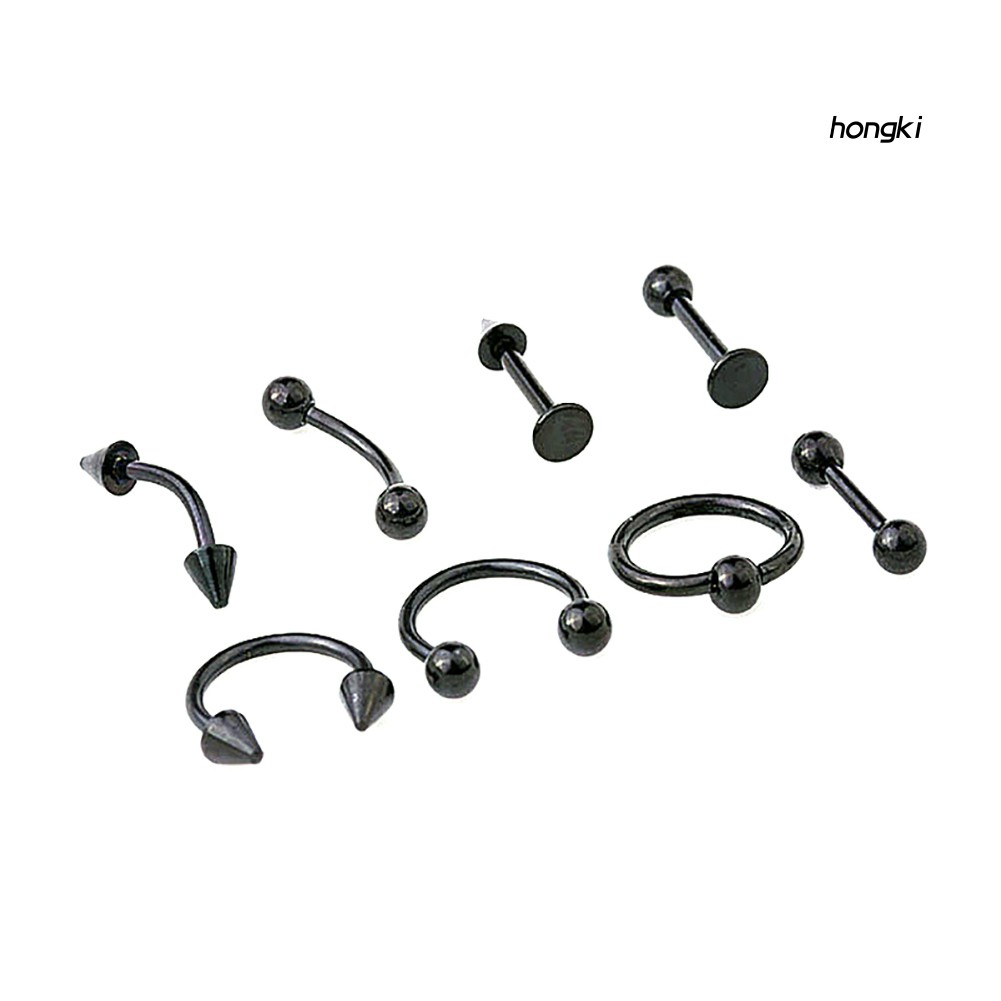 (Hàng Mới Về) Set 8 Khuyên Cơ Thể Nhiều Màu Sắc Thời Trang Cá Tính