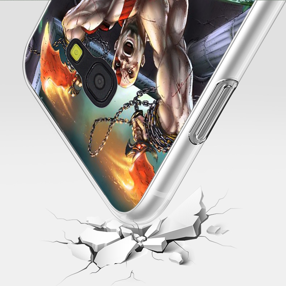 Ốp Điện Thoại Mềm Trong Suốt Hình Kratos God Of War 4 184c Cho Samsung A5 2017 A6 A6 Plus A7 A8 2018 A9 2018 J2 Prime J4 Core Plus