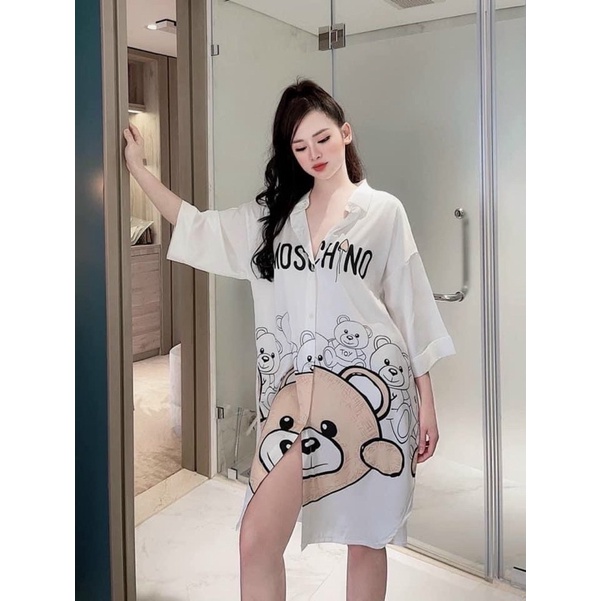 đầm ngủ tay lỡ - đầm ngủ gấu - mochino - carotshop | BigBuy360 - bigbuy360.vn