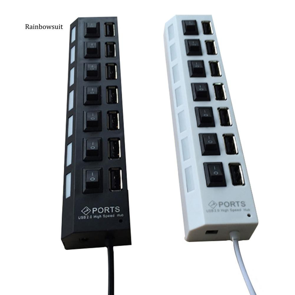 Bộ chia 7 cổng USB 2.0 có đèn báo hiệu LED