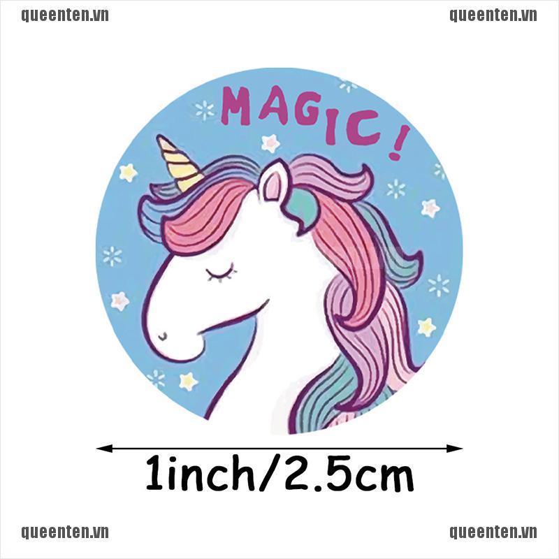 500pcs/roll Cute Animals Seal Labels Sticker for Kids Box Decor 1 inch Stickers QUVN