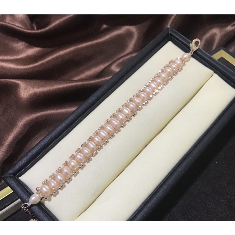 Vòng tay hạt gạo đan dọc