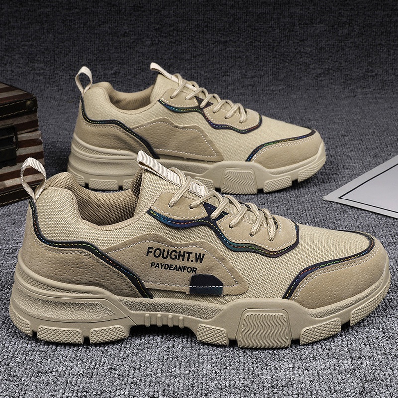 [KHO GIÀY LUCKY SHOES - H94]✅ Sneaker Nam Giày Thể Thao Nam Kết Hợp Chất Liệu Da PU+ Vải Cavas Màu sắc Trẻ Trung Cá Tính