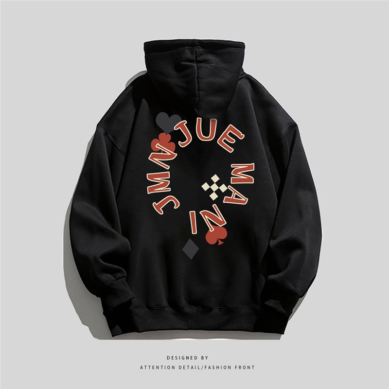 NRVP Áo Khoác Hoodie Tay Dài Dáng Rộng In Họa Tiết Phong Cách Hàn Quốc Dành Cho Nam Nữ