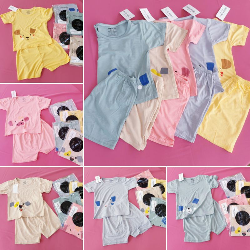 Set bộ quần áo bé trai, bé gái vải cotton loại 1 xuất Hàn hình thú ngộ nghĩnh (0-18 tháng)