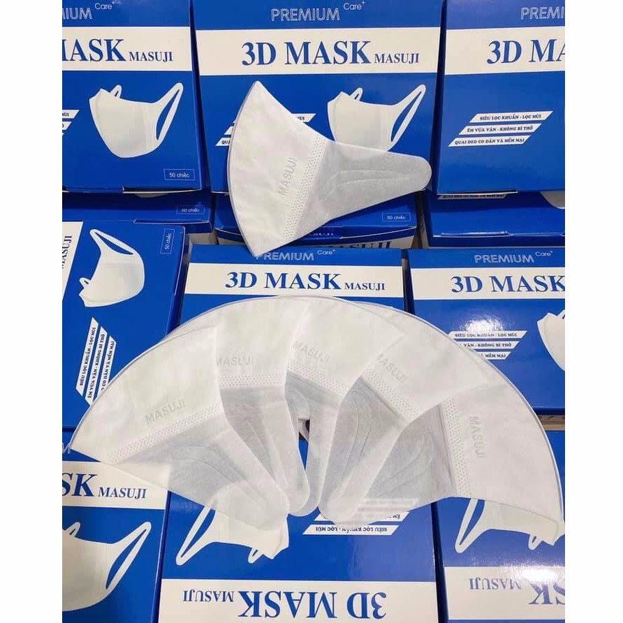 Khẩu Trang 3D Mask Masuji Chính Hãng( hộp 50c) công nghệ nhật bản | BigBuy360 - bigbuy360.vn