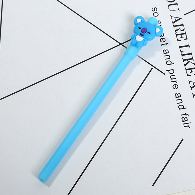 Bút Bi Mực Đen Kiểu Dáng Kpop Bt21 ngòi 0.5mm