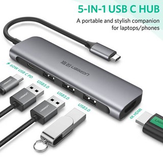 Cáp USB Type-C Sang HDMI/ Hub USB 3.0 Ugreen 50209 Chính Hãng!!