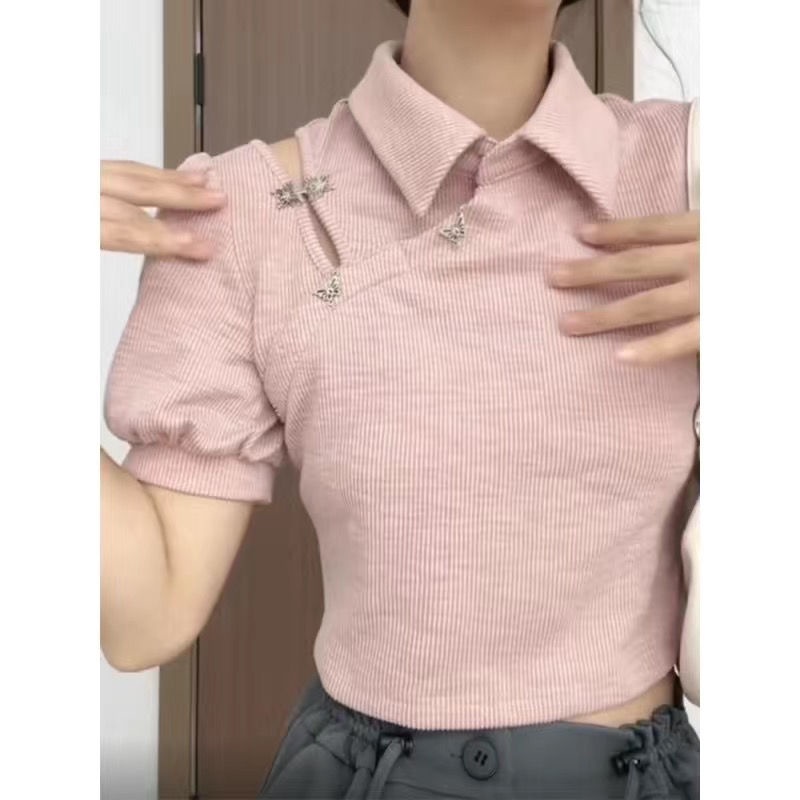 Áo Thun NgắN Tay Có Cổ ThờI Trang JL-TX-414