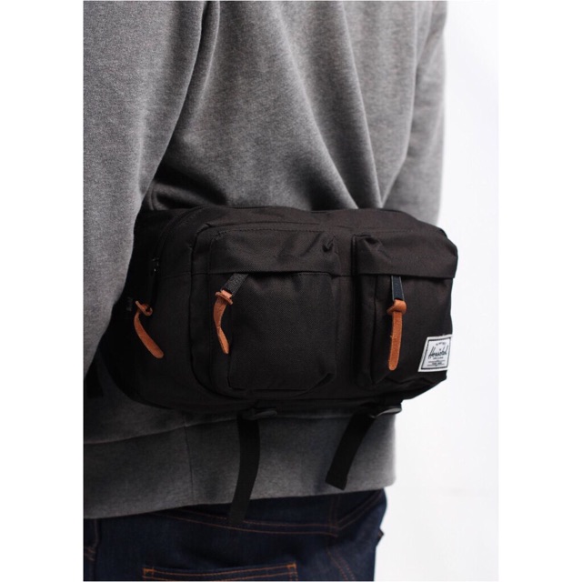 Túi đeo Herschel Eighteen Hip Pack Black | BigBuy360 - bigbuy360.vn