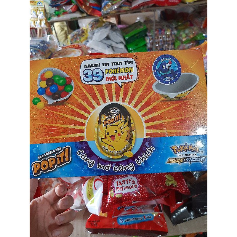 Hộp 24 kẹo trứng popit sôcôla
