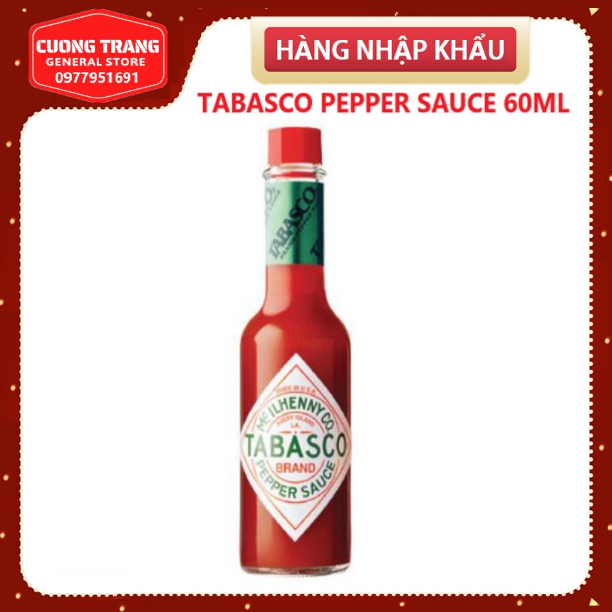 Sốt ớt đỏ hiệu Tabasco 60ml nhập khẩu Mỹ