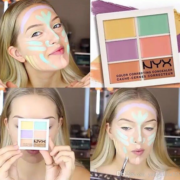 Che khuyết điểm NYX Professional Makeup Color Correcting Palette - tone nhiều màu - A2