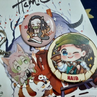 Huy hiệu Nezuko, Naib. Móc khóa Mitsuri. Identity V, Kimetsu no Yaiba
