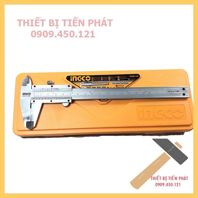 Thước Kẹp INGCO 150mm Chính Xác Cao Dung Sai 0.05mm Mã HVC01150 (Chính Hãng)