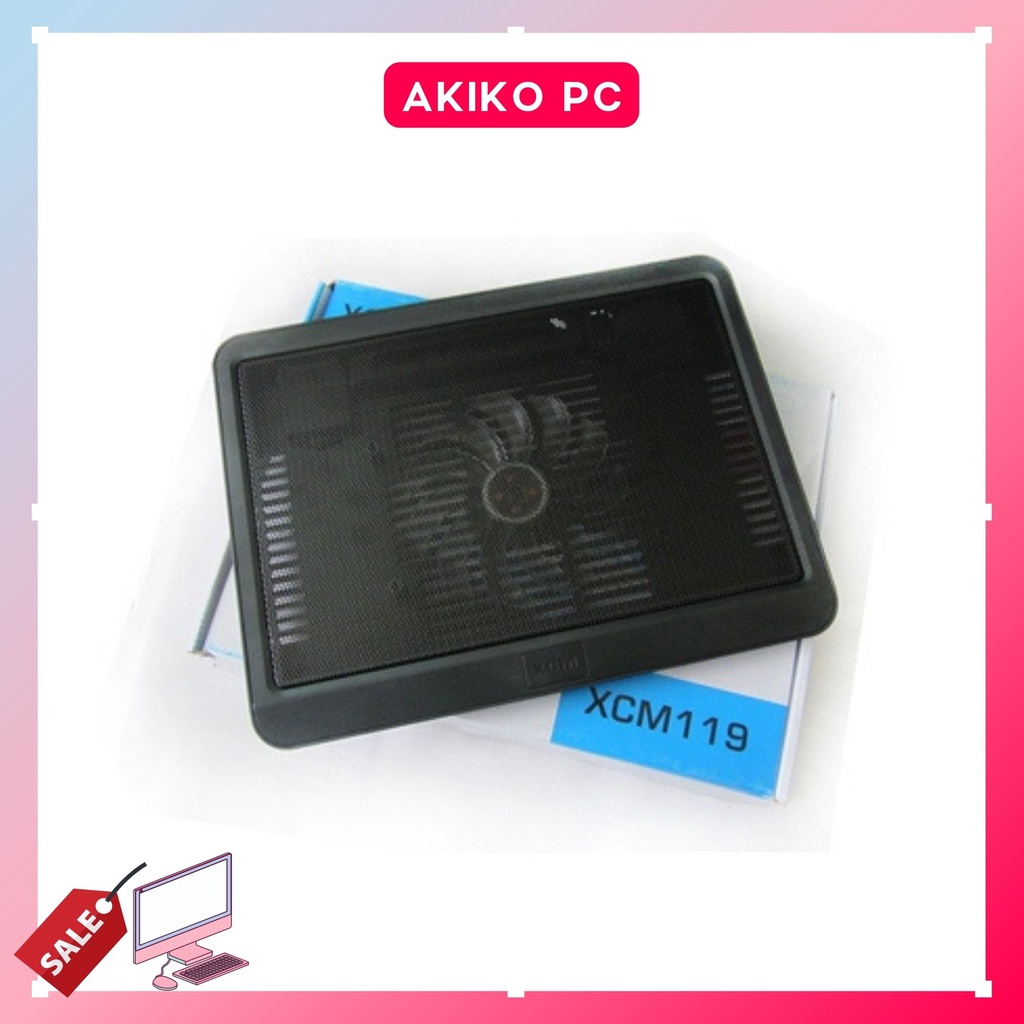 Đế Tản Nhiệt 1 fan cho laptop máy tính 14 15 16 17 inch AKIKO AKN19