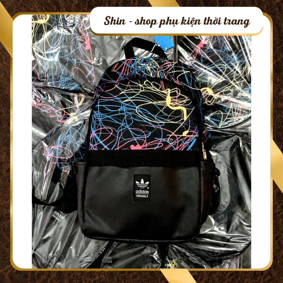[người bán địa phương] Balo thể thao đi học du lịch 3 lá Unisex Originals Backpack Galaxy  Shin Shop Leather