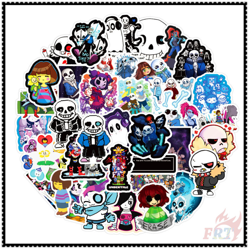 50Pcs/Set ❉ Undertale Series 02 Stickers ❉ Games Frisk Toriel Sans Papyrus DIY Fashion Mixed Waterproof Doodle Decals Stickers