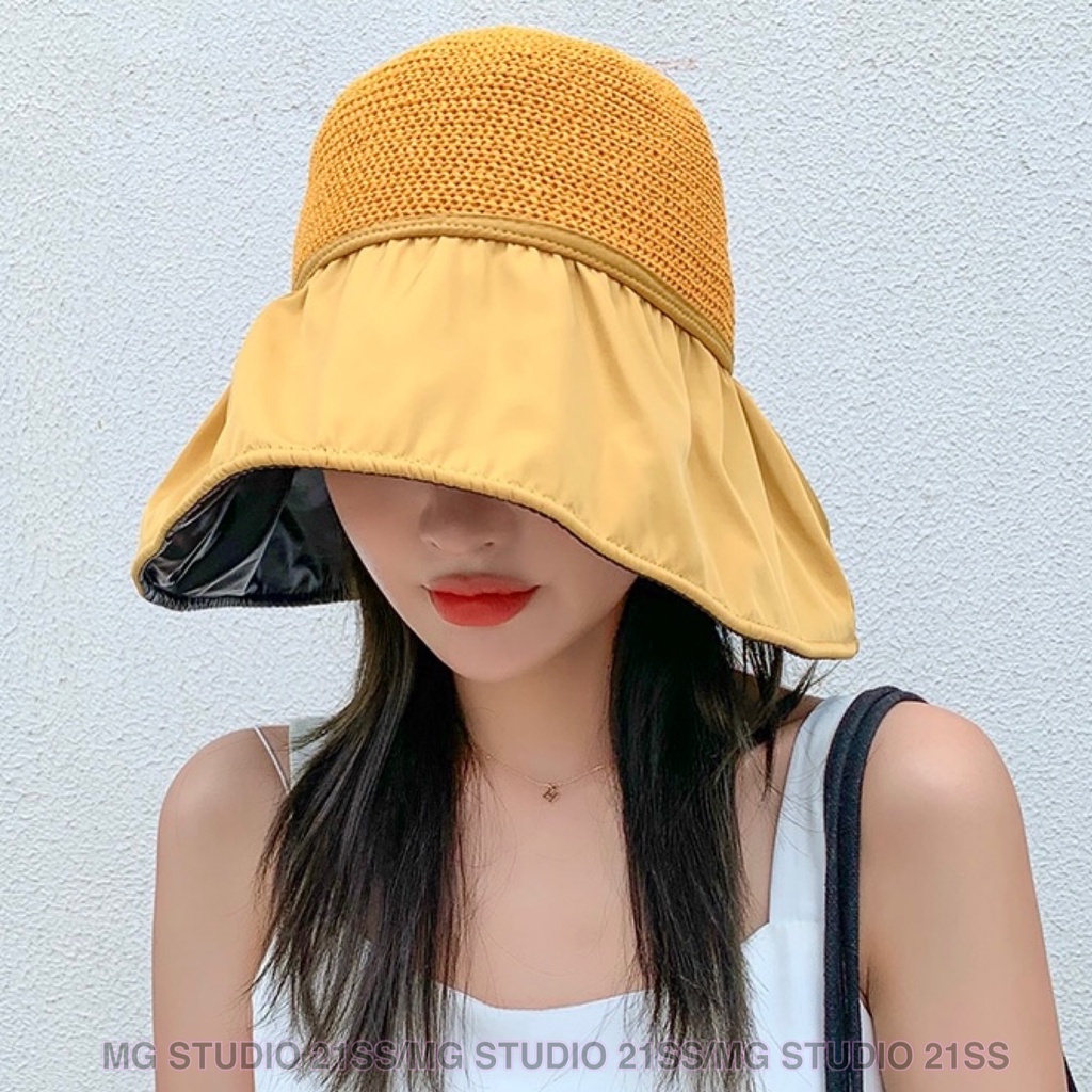 Nón cói MG STUDIO thắt nơ đáng yêu thời trang dành cho nữ
